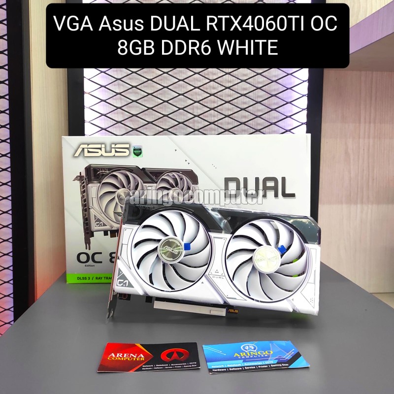 VGA Asus DUAL RTX4060TI OC 8GB DDR6 WHITE