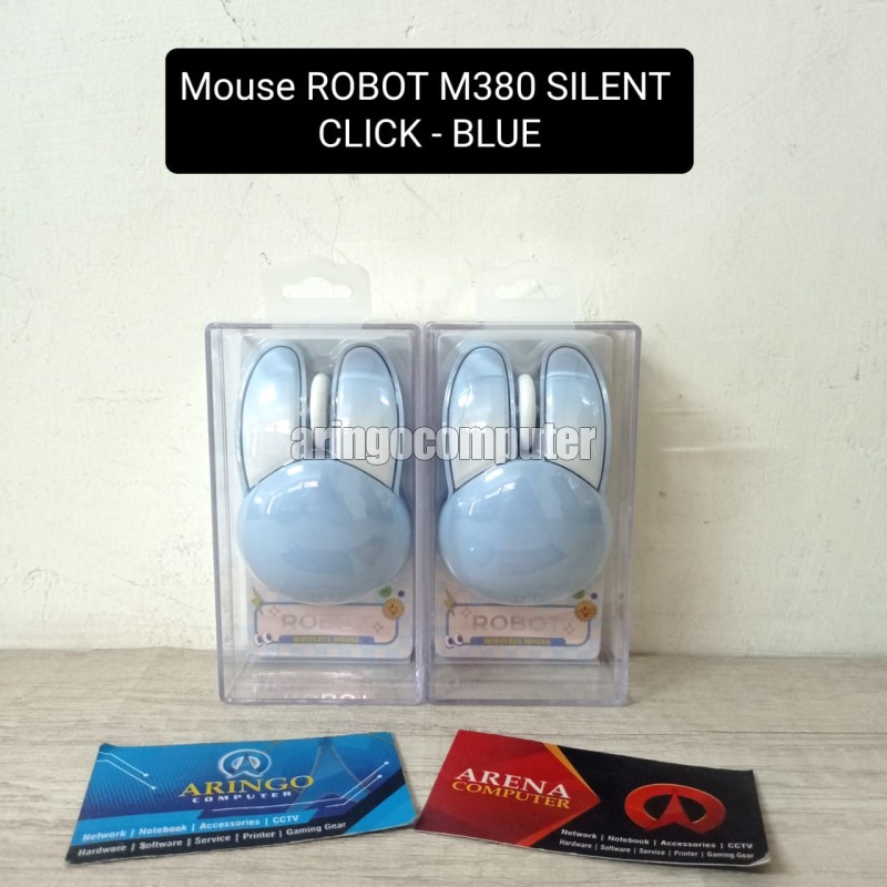 Mouse ROBOT M380 SILENT CLICK - BLUE