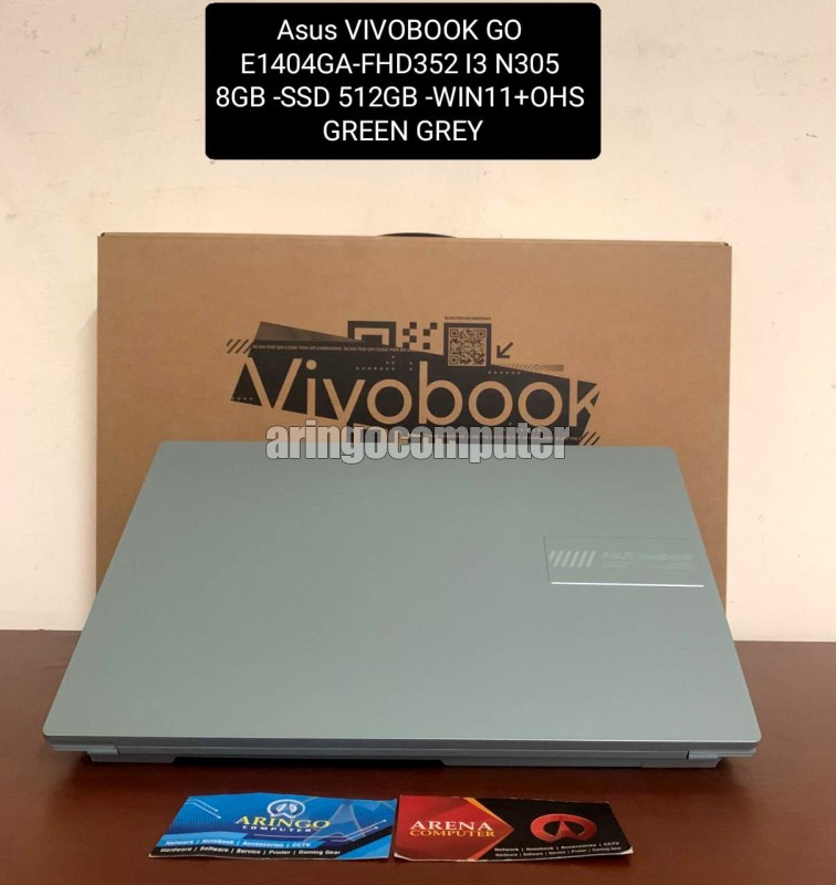 Laptop Asus VIVOBOOK GO E1404GA-FHD352 I3 N305 8GB -SSD 512GB -WIN11+OHS -GREEN GREY