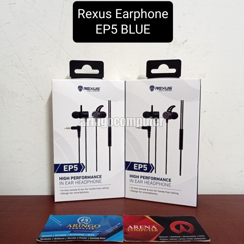 Headset Rexus Earphone EP5 BLUE