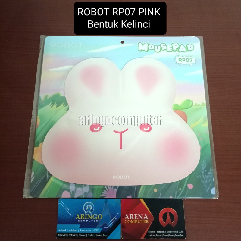 Acc (MousePad) ROBOT RP07 PINK Bentuk Kelinci