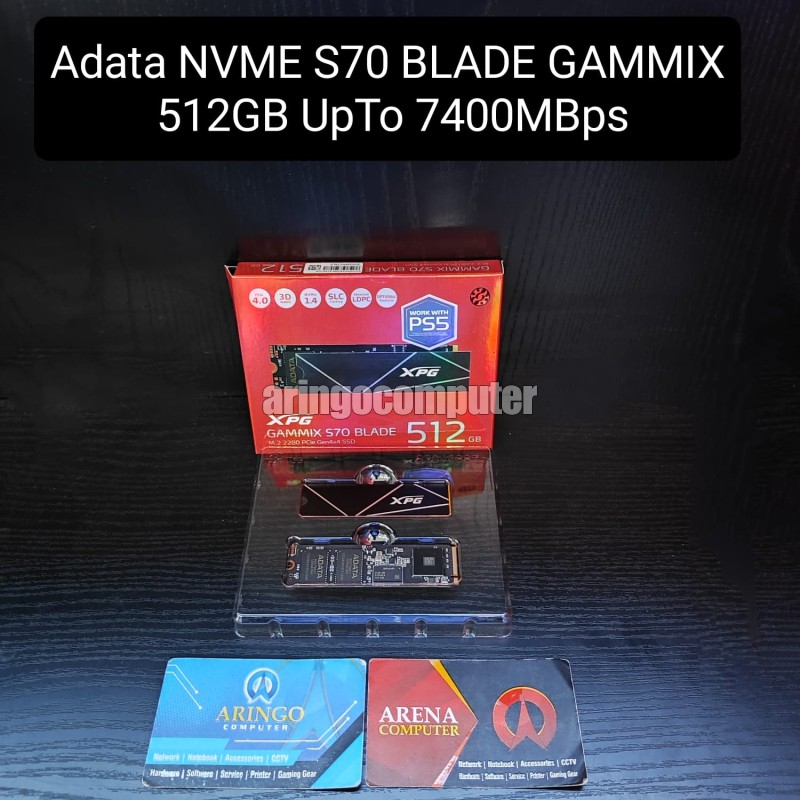 SSD Adata NVME S70 BLADE GAMMIX 512GB UpTo 7400MBps