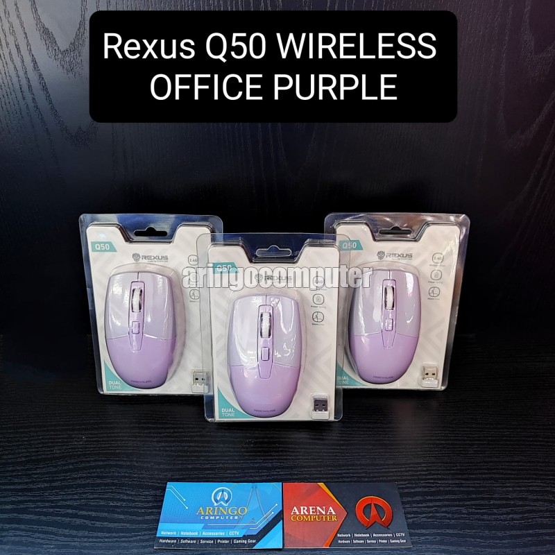 Mouse Rexus Q50 WIRELESS OFFICE PURPLE