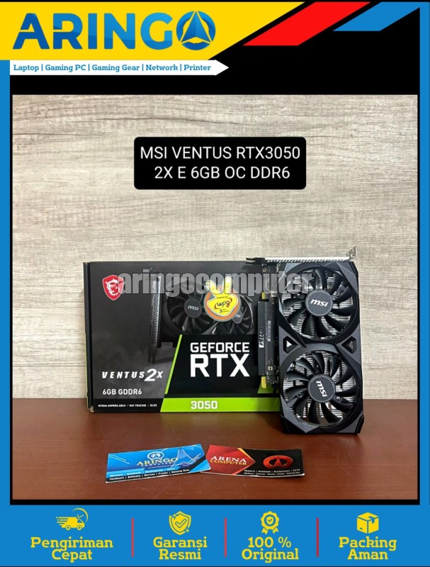 VGA MSI VENTUS RTX3050 2X E 6GB OC DDR6