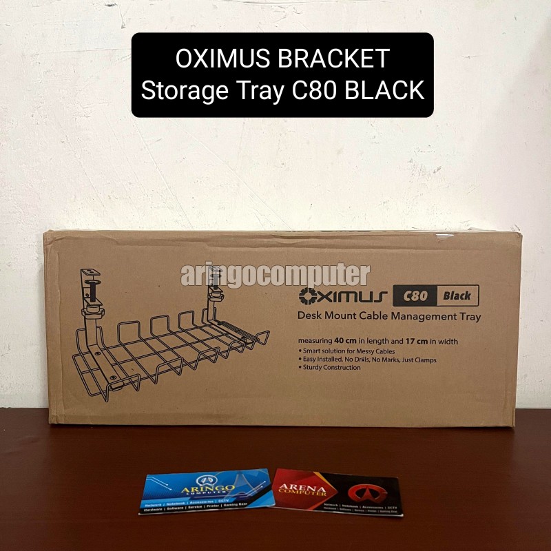 Office Equipment OXIMUS BRACKET Storage Tray C80 BLACK