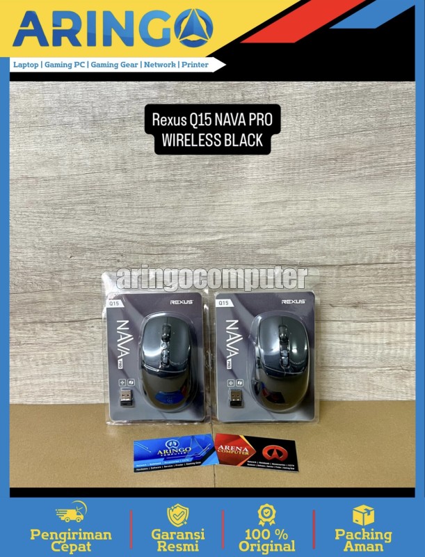 Mouse Rexus Q15 NAVA PRO WIRELESS - BLACK