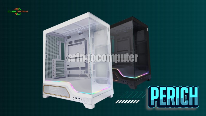 Casing Cube GAMING PERICH ATX - WHITE