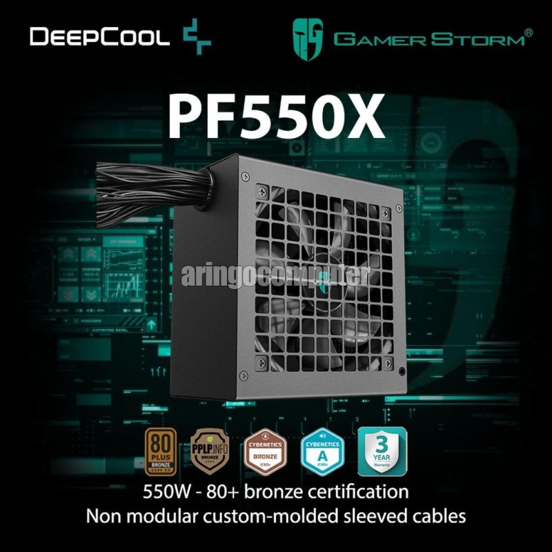 Hardware (PSU) DeepCool GAMERSTORM PF550X 550W 80+ BRONZE MOLDED SLEEVECABLE