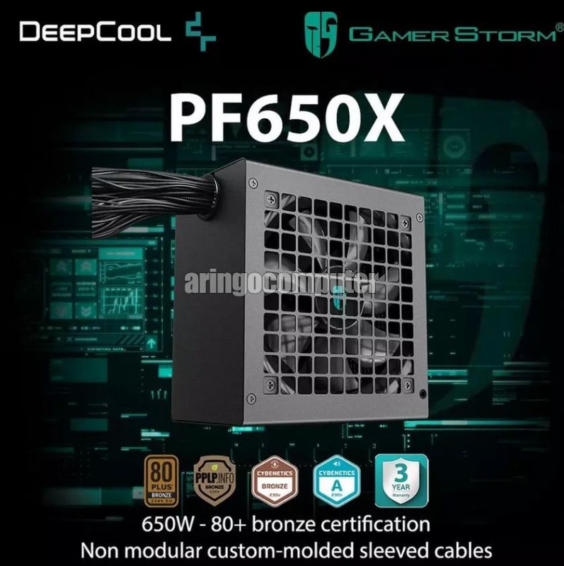 Hardware (PSU) DeepCool GAMERSTORM PF650X 550W 80+ BRONZE MOLDED SLEEVECABLE