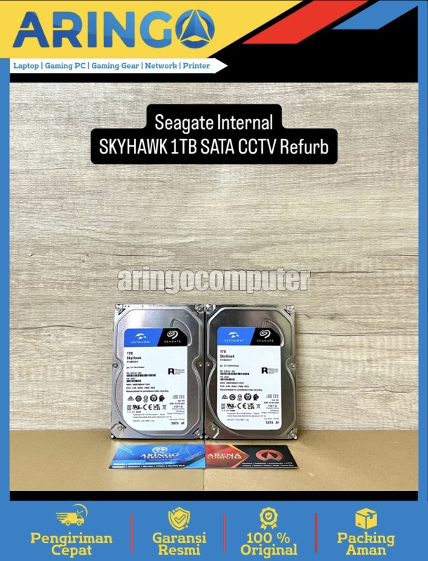 Harddisk Seagate Internal SKYHAWK 1TB SATA CCTV Refurb