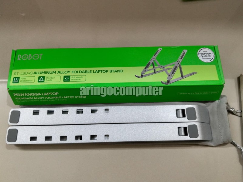 Accessories ROBOT RT-LS04S STAND LAPTOP ALUMINUM - SILVER