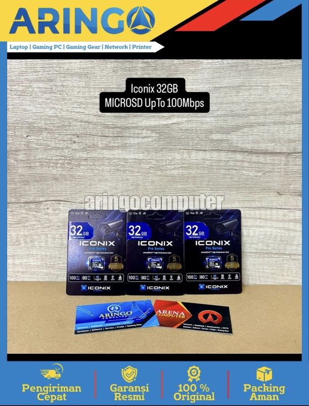 Memory Card (Micro|SD) Iconix 32GB MICROSD UpTo 100Mbps