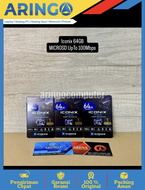 Memory Card (Micro|SD) Iconix 64GB MICROSD UpTo 100Mbps