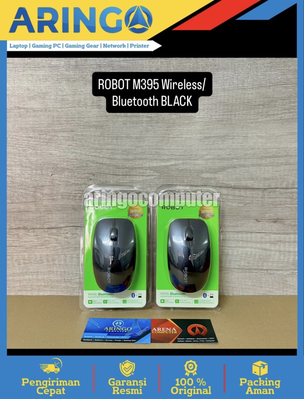 Mouse ROBOT M395 Wireless/Bluetooth/Silent BLACK