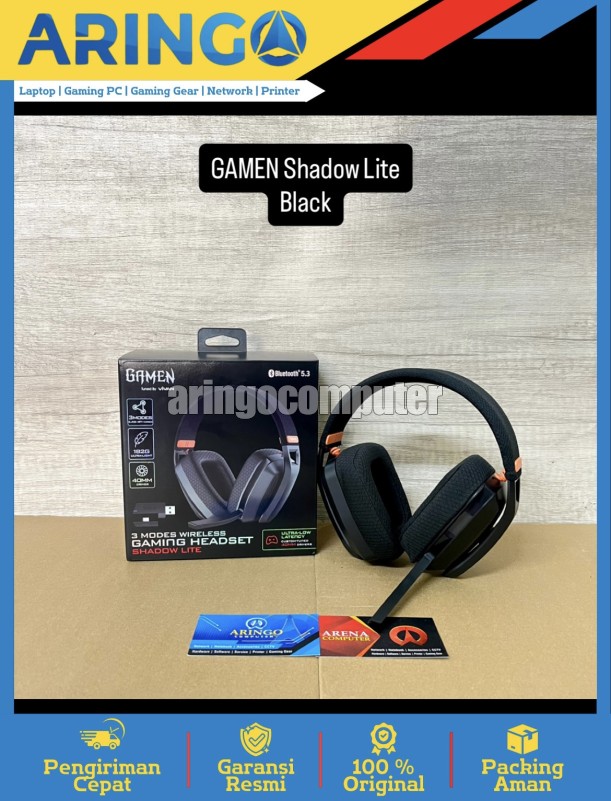 Headset GAMEN Shadow Lite - Black