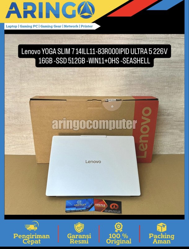 Laptop Lenovo YOGA SLIM 7 14ILL11-83R000IPID ULTRA 5 226V 16GB -SSD 512GB -WIN11+OHS -SEASHELL