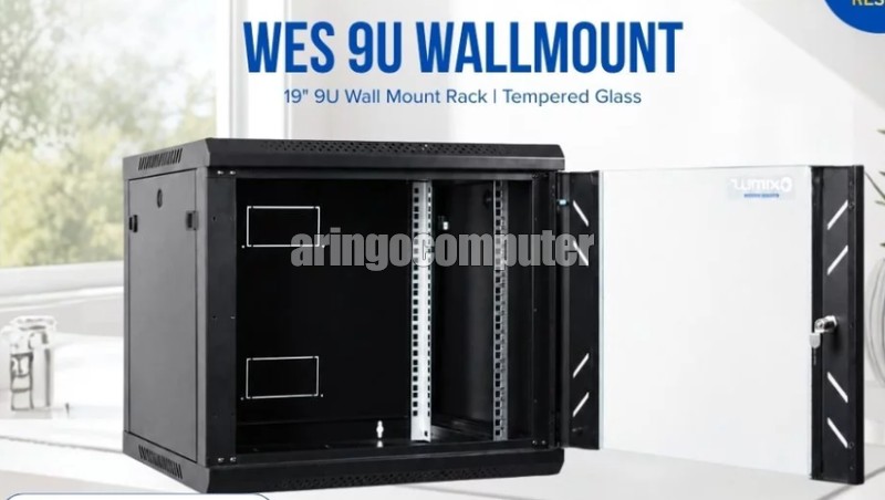 Network (Device) OXIMUS Wallmount Rack G WES109 9U 600MM - BLACK